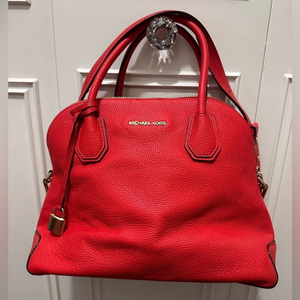 Mercer Large Leather Dome Satchel